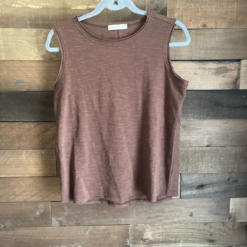 Zenana Outfitters Chocolate Muscle Tee